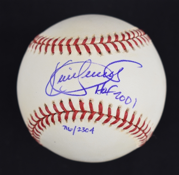 Kirby Puckett Autographed & Inscribed HOF 2001 Limited Edition #716/2,304 Baseball w/Puckett Collection LOA
