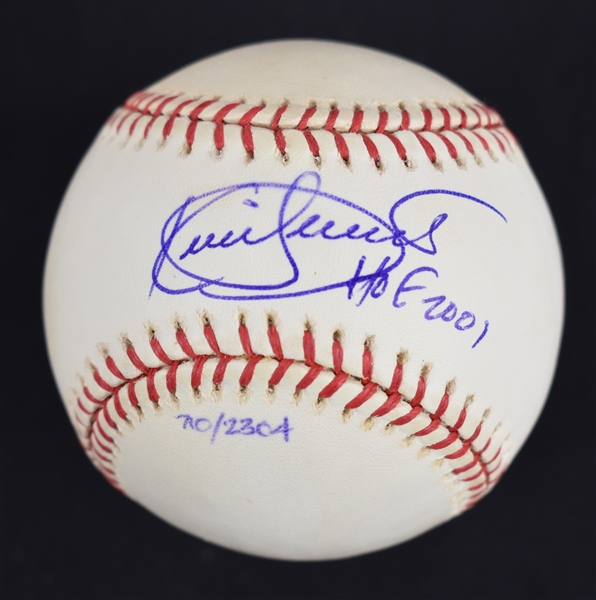 Kirby Puckett Autographed & Inscribed HOF 2001 Limited Edition #710/2,304 Baseball w/Puckett Collection LOA