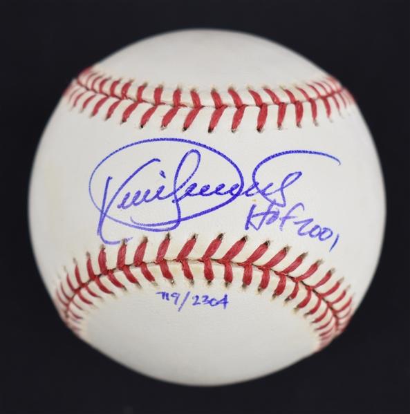 Kirby Puckett Autographed & Inscribed HOF 2001 Limited Edition #719/2,304 Baseball w/Puckett Collection LOA