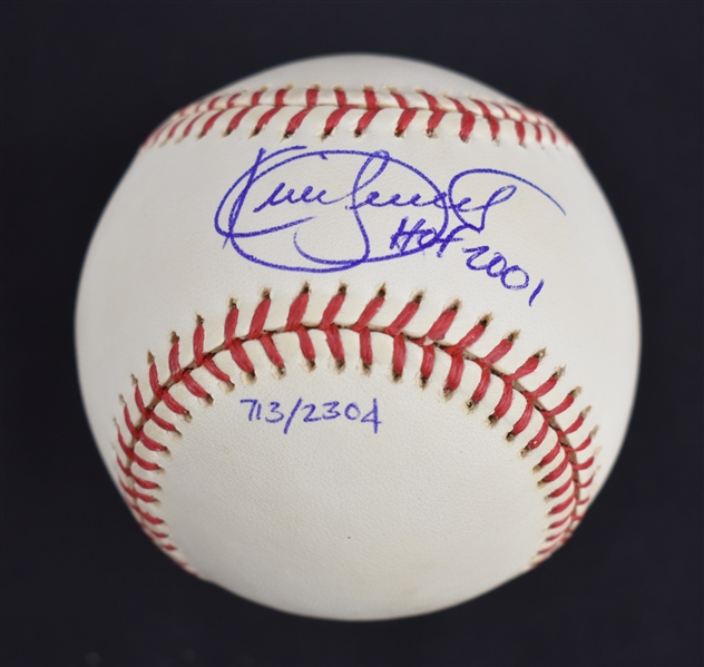 Kirby Puckett Autographed & Inscribed HOF 2001 Limited Edition #713/2,304 Baseball w/Puckett Collection LOA