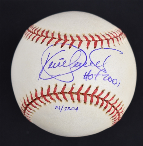 Kirby Puckett Autographed & Inscribed HOF 2001 Limited Edition #711/2,304 Baseball w/Puckett Collection LOA