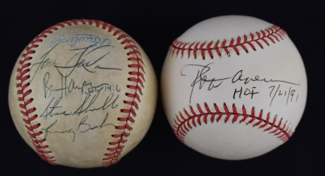 Rod Carew & Tony Oliva Autographed Baseballs w/Puckett Family Provenance