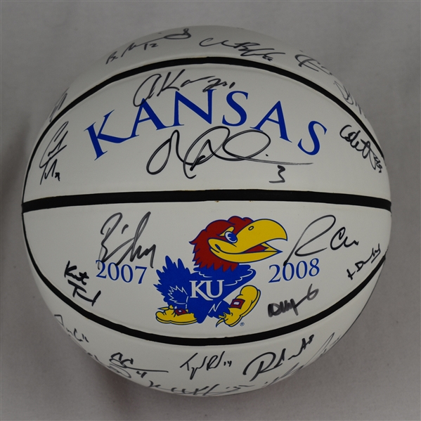 Kansas Jayhawks 2008 Team Signed National Championship Basketball