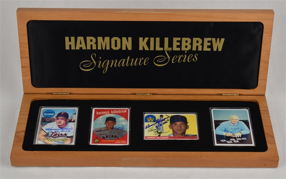 Harmon Killebrew Autographed Signature Series Limited Edition Porcelain Card Set