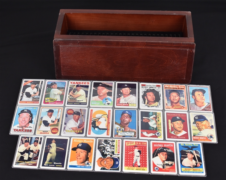 Mickey Mantle Limited Edition Porcelain Card Set w/Box