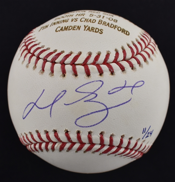 Manny Ramirez Autographed Limited Edition 500th HR Baseball 