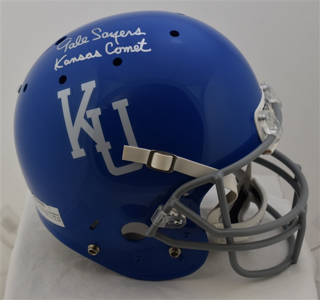 Gale Sayers Autographed & Inscribed Kansas Comet Helmet