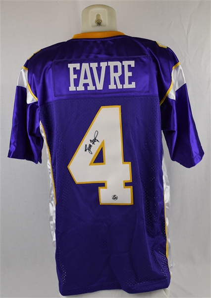 Lot Detail - Brett Favre Autographed Minnesota Vikings Jersey