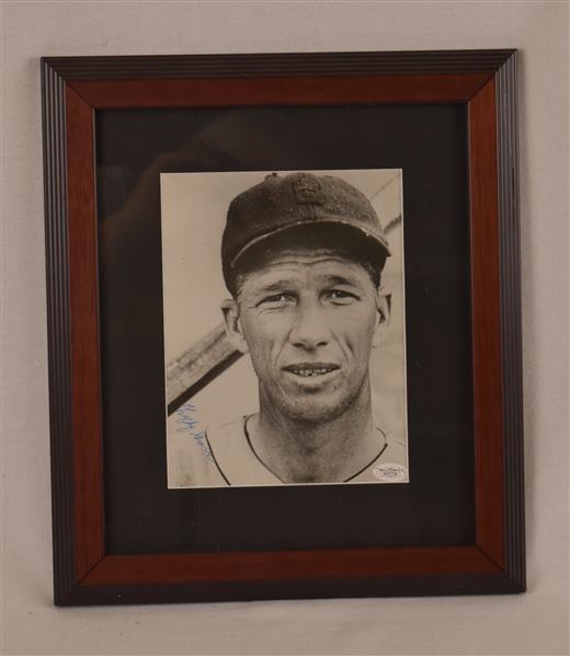 Lefty Grove Autographed Boston Red Sox Framed Photo