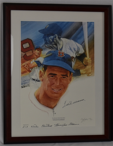Ted Williams Autographed Limited Edition #513/521 Lithograph