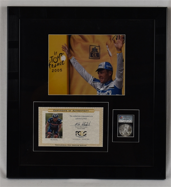 Lance Armstrong 2005 Tour de France Autographed Display