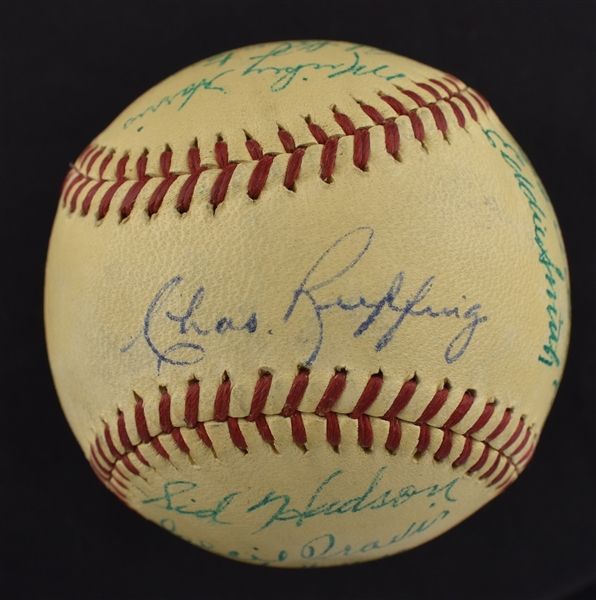 Team Signed 1941 All-Star Game Baseball w/18 Signatures Including Jimmie Foxx & Joe DiMaggio