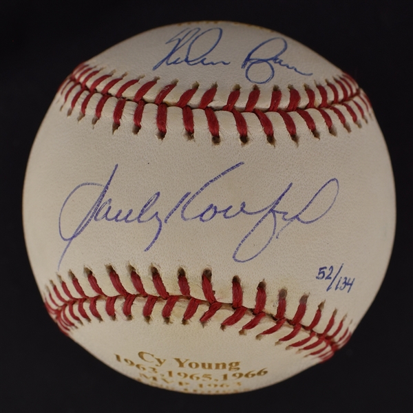 Sandy Koufax & Nolan Ryan Autographed Limited Edition Baseball