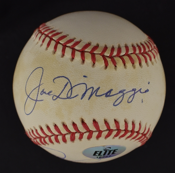 Joe DiMaggio & Alex Rodriguez Autographed Baseball