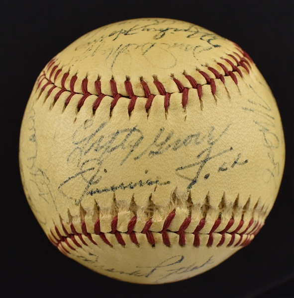 Boston Red Sox 1941 Team Signed Baseball w/Ted Williams Jimmie Foxx & Lefty Grove