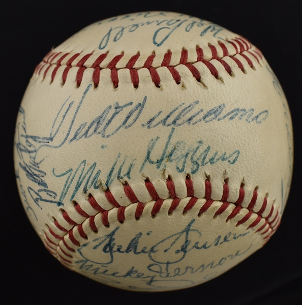 Boston Red Sox 1958 Team Signed Baseball w/Ted Williams PSA 8.5
