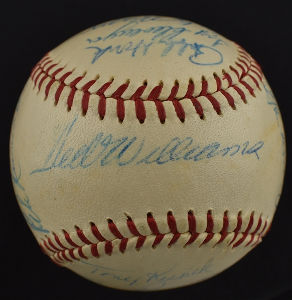 American League 1959 Team Signed All-Star Baseball w/Roger Maris Ted Williams & Nellie Fox