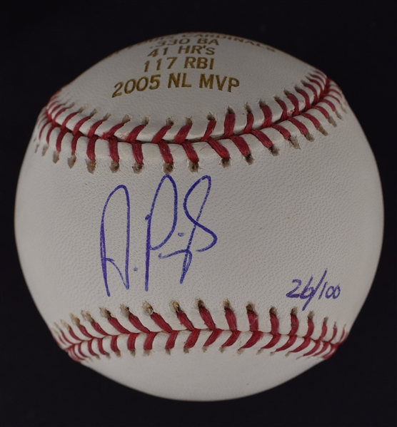 Albert Pujols Autographed Limited Edition 2005 NL MVP Baseball 