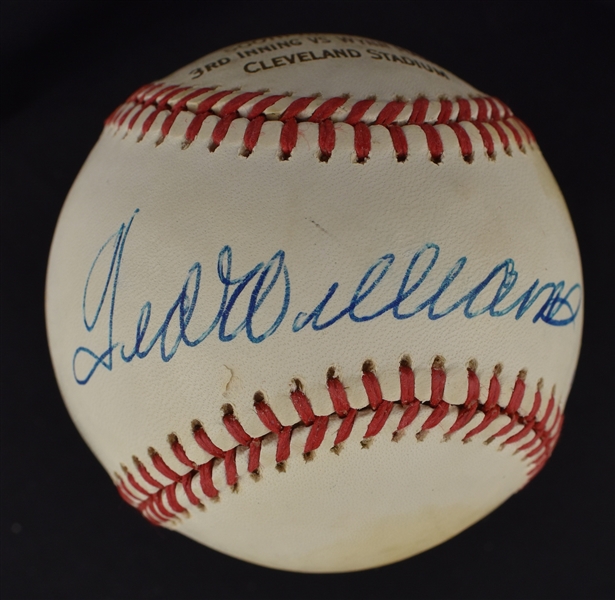 Ted Williams Autographed Limited Edition 500th HR Baseball