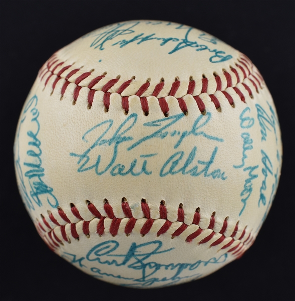 Team Signed 1957 NL All-Star Baseball w/26 Signatures 