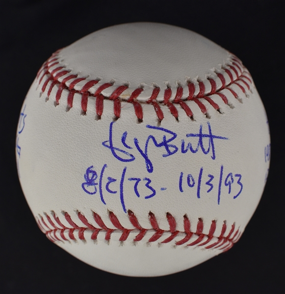 George Brett Autographed & Multi Inscribed Stat Baseball