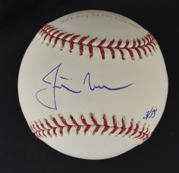 Justin Morneau Autographed 2006 Limited Edition MVP Baseball