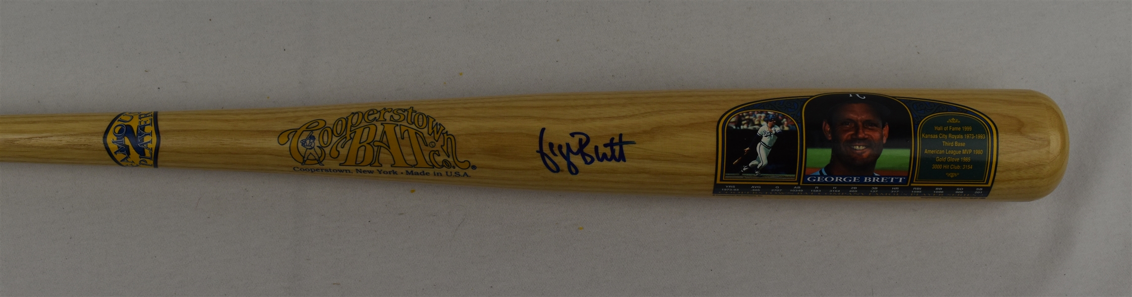 George Brett Autographed Bat