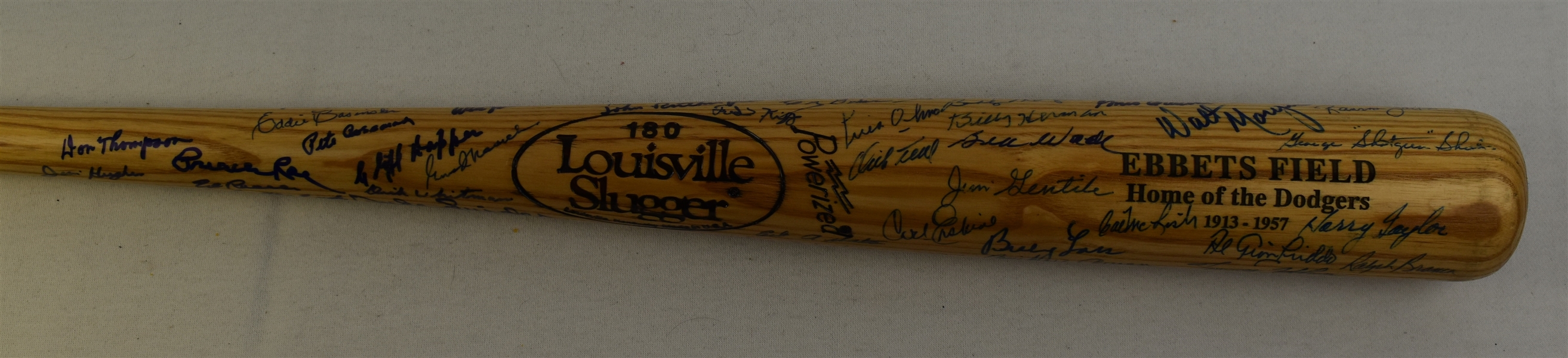 Brooklyn & Los Angeles Dodgers Autographed Bat w/90 Signatures Including Sandy Koufax