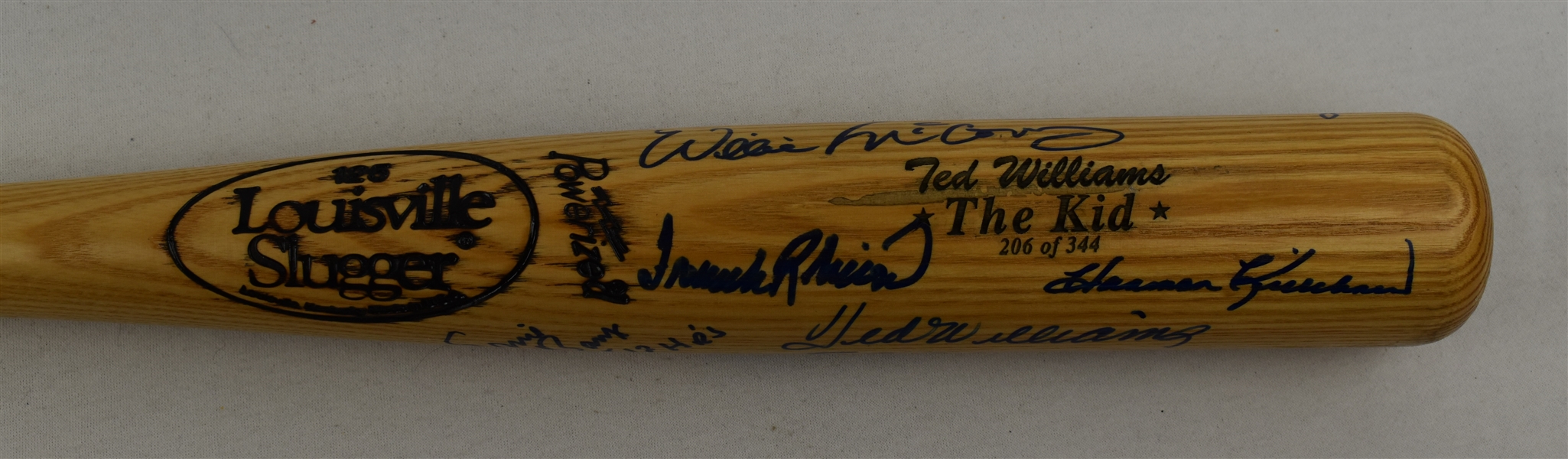 500 Home Run Club Autographed Bat w/Ted Williams 