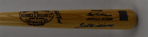 Ted Williams Autographed Signature Model Bat