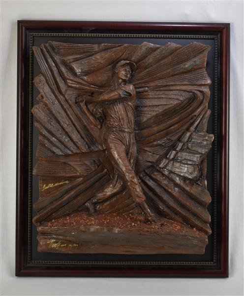 Ted Williams Limited Edition .406 Bonded Bronze Relief Sculpture