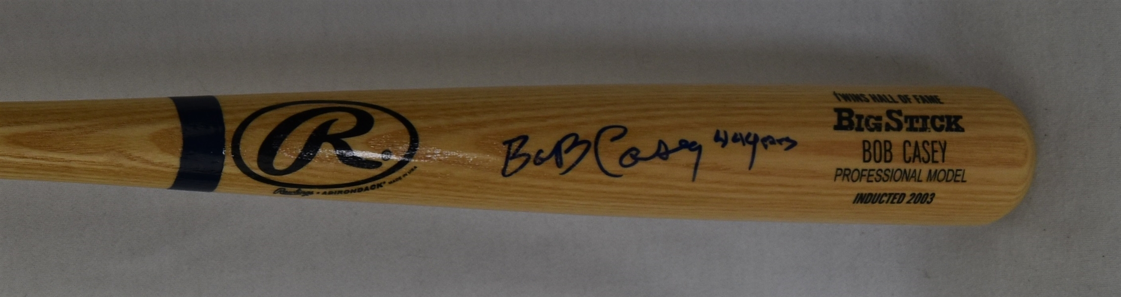 Bob Casey Autographed Bat
