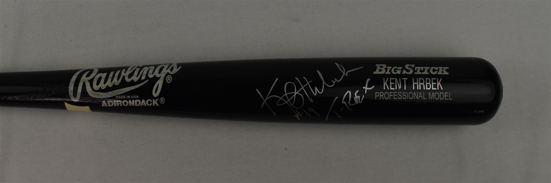 Kent Hrbek Autographed & Inscribed Bat