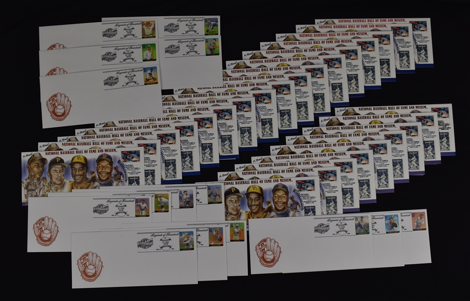 Collection of 2001 Hall of Fame Induction First Day Covers w/Puckett Family Provenance