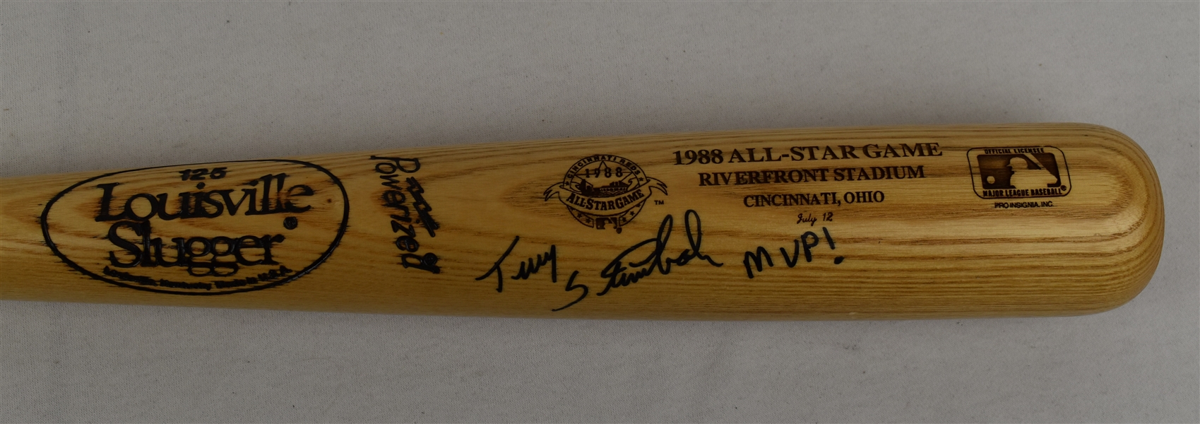 Terry Steinbach Autographed Bat