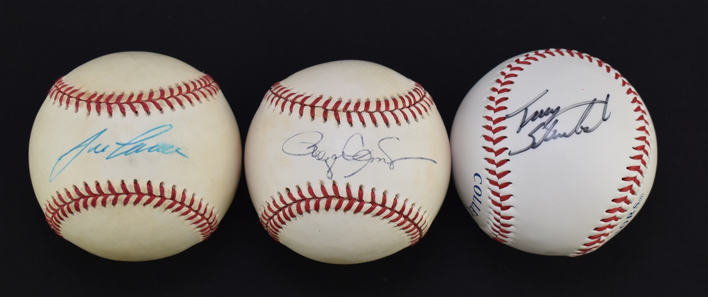 Roger Clemens Bert Blyleven & Jose Canseco Autographed Baseballs