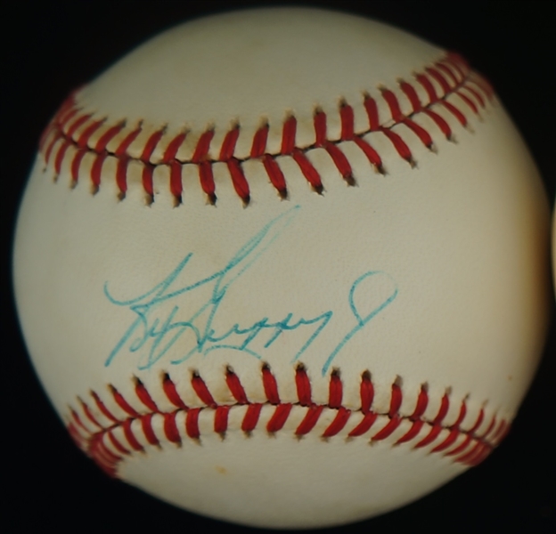 Ken Griffey Jr. & Eddie Mathews Autographed Baseballs