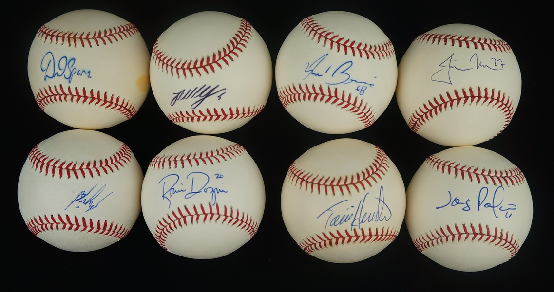 Minnesota Twins Lot of 8 Autographed Baseballs w/Jose Berrios & Byron Buxton