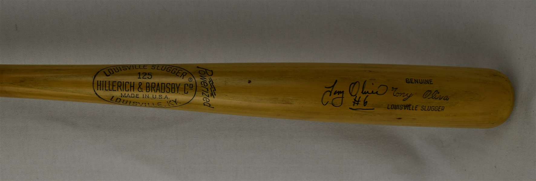 Tony Oliva Vintage Minnesota Twins Autographed TO4 Bat