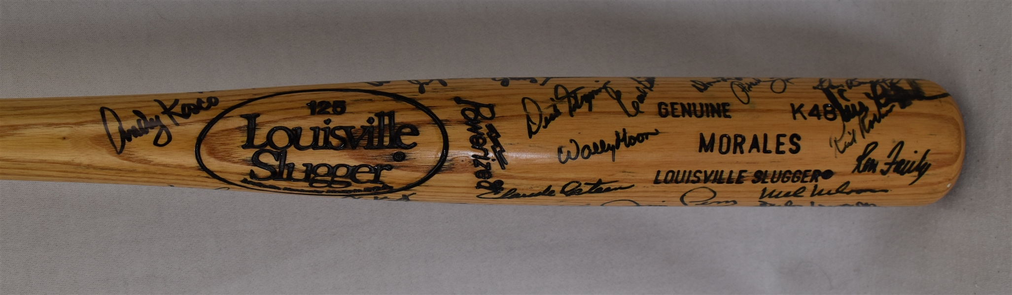 Minnesota Twins & Los Angeles Dodgers 1965 World Series Signed Bat 