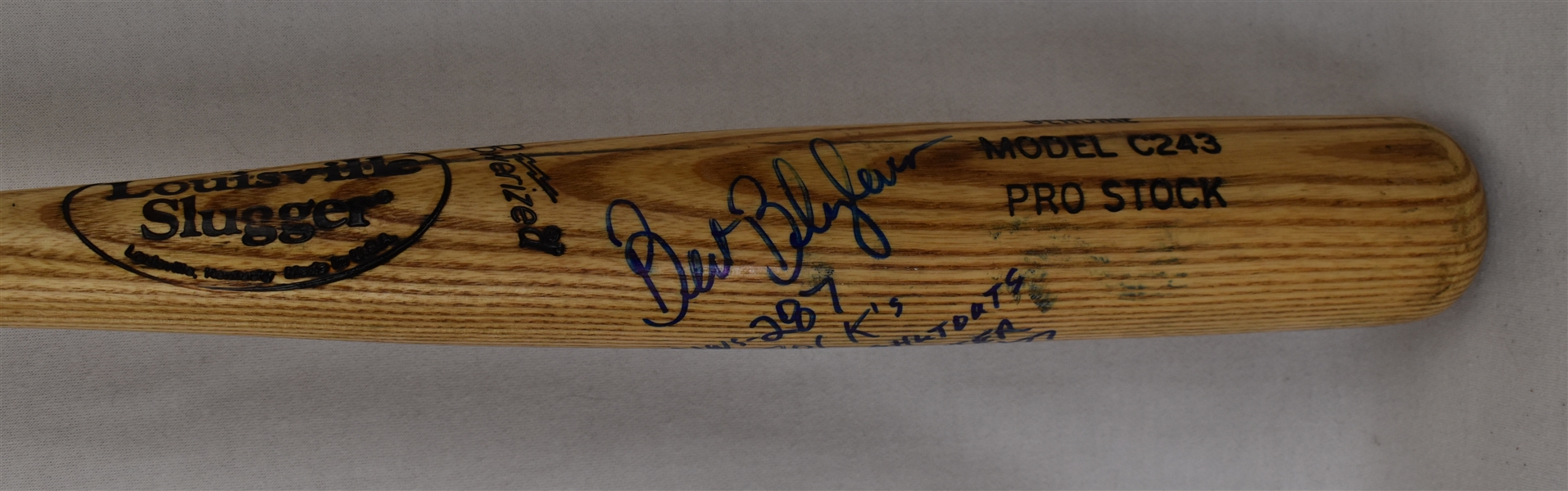 Bert Blyleven Autographed & Inscribed Bat