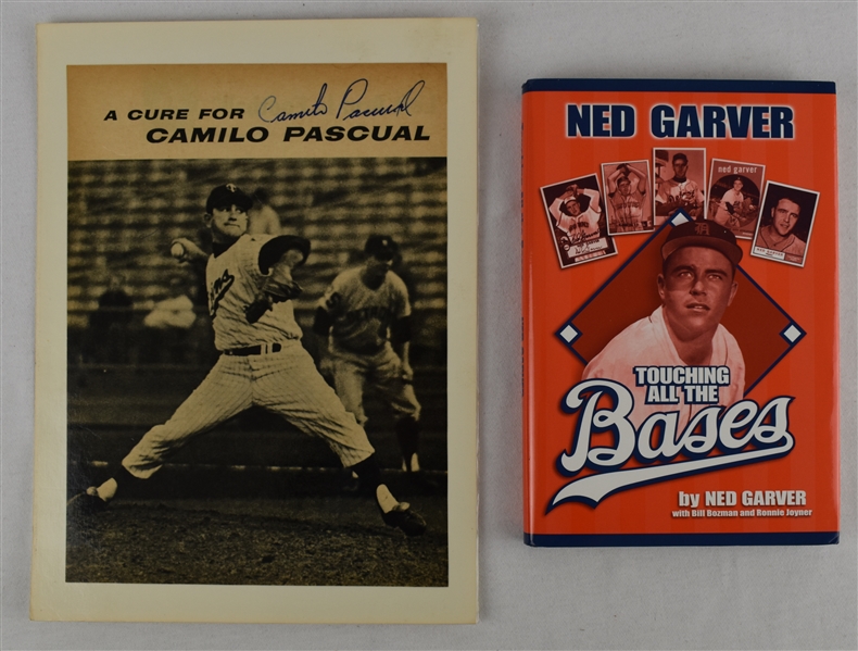 Ned Garver & Camilio Pacual Autographed Book & Photo