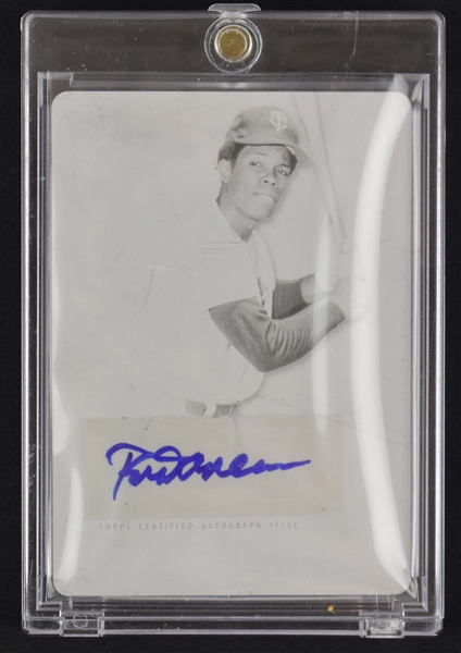 Rod Carew Autographed 1 of 1 Black Printing Plate Card