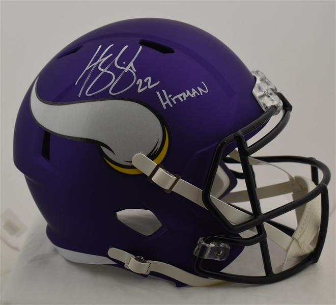 Harrison Smith Autographed & Inscribed Minnesota Vikings Full Size Replica Helmet Beckett