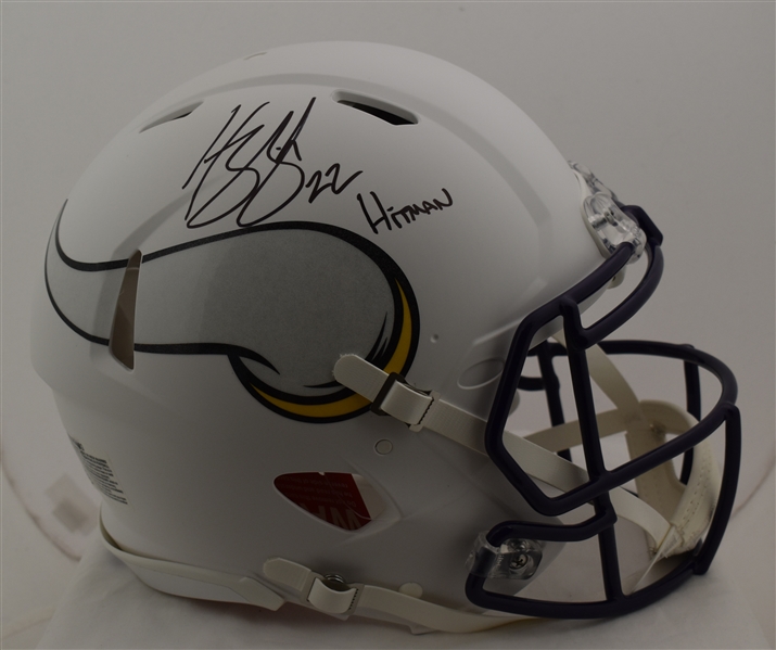 Harrison Smith Autographed & Inscribed Minnesota Vikings Full Size Authentic Helmet Beckett