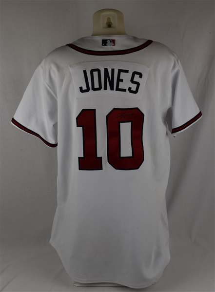 Chipper Jones Autographed Authentic Atlanta Braves Jersey
