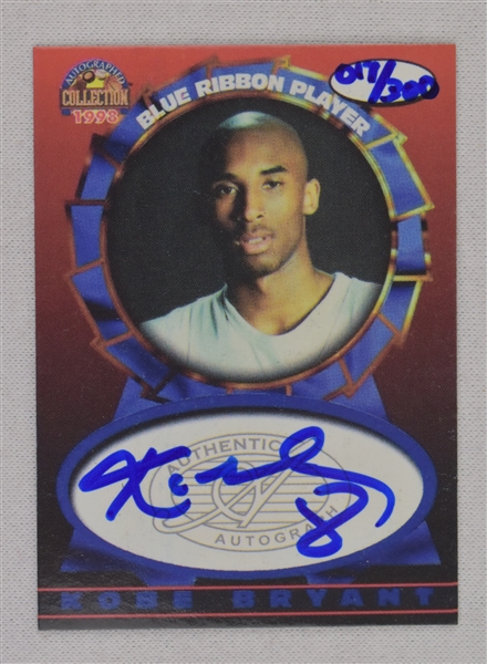 Kobe Bryant 1997-98 Scoreboard Autographed Limited Edition Card #17/300