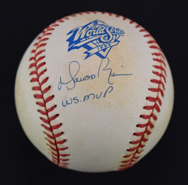Mariano Rivera Autographed & Inscribed 1999 World Series MVP Baseball