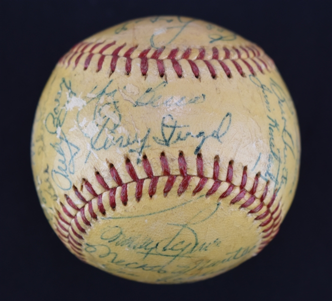 New York Yankees 1955 Team Signed Baseball
