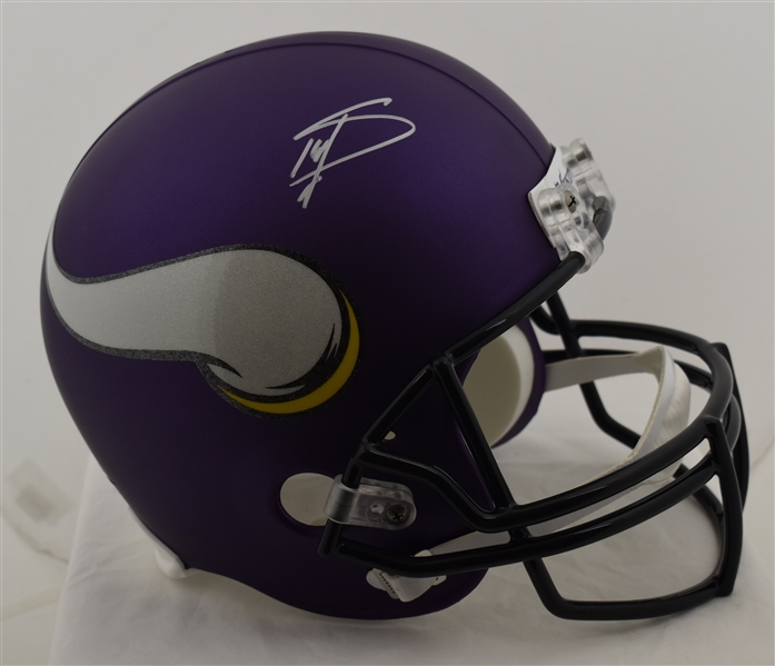 Stefon Diggs Autographed Full Size Replica Helmet